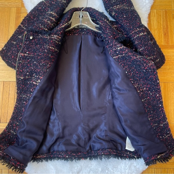 ZARA tweed chopped jacket size Medium - Picture 7 of 11